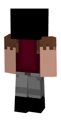 Black skin: body, back render