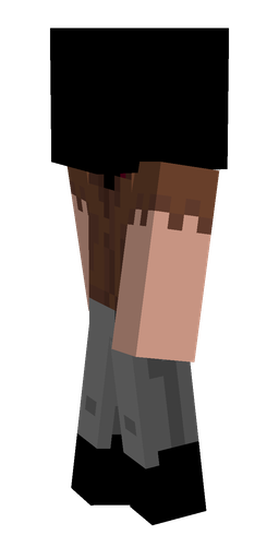 Black skin: body, left side render