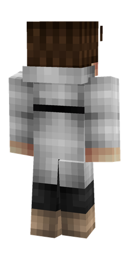 Black skin: body, back render