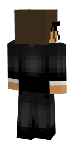 Black skin: body, back render