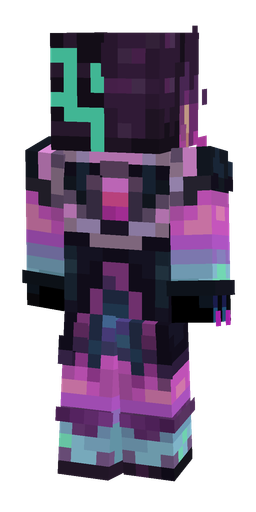 Black skin: body, back render