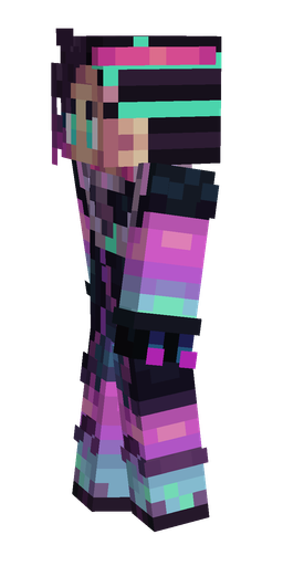 Black skin: body, left side render