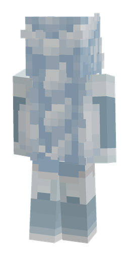 Blue skin: body, back render