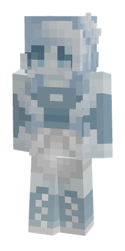 Blue skin: body, front render
