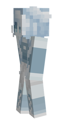 Blue skin: body, left side render