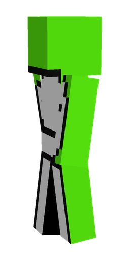 Green skin: body, left side render