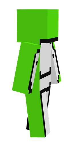 Green skin: body, right side render