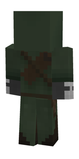 Black skin: body, back render
