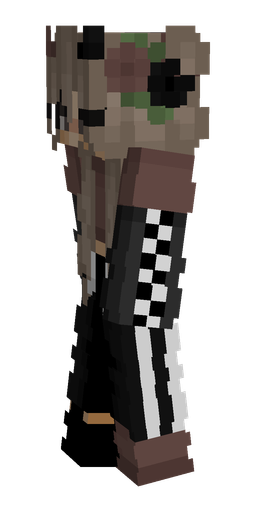 Black skin: body, left side render