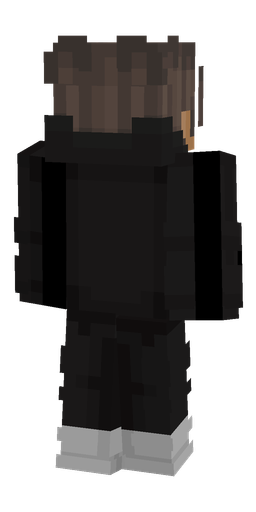 Black skin: body, back render