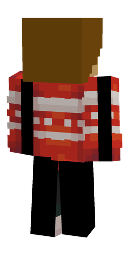 Black skin: body, back render