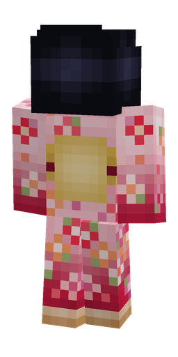 Black skin: body, back render