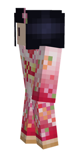 Black skin: body, left side render