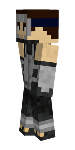 Black skin: body, left side render