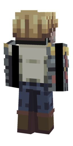 Black skin: body, back render