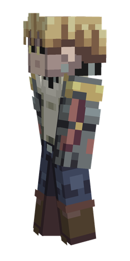 Black skin: body, left side render