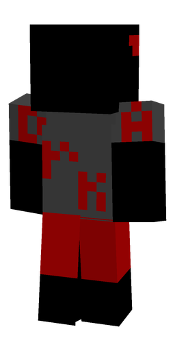 Black skin: body, back render