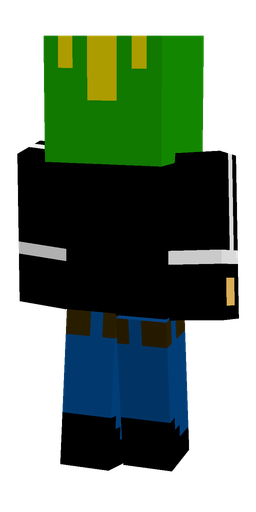 Black skin: body, back render