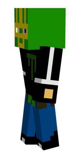 Black skin: body, left side render
