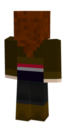 Black skin: body, back render