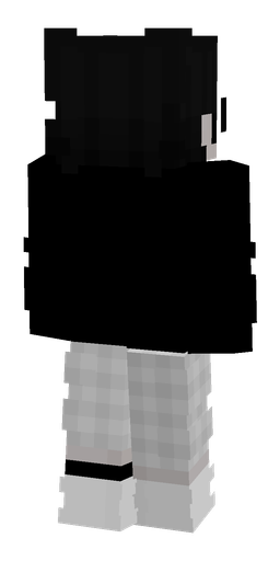 Black skin: body, back render