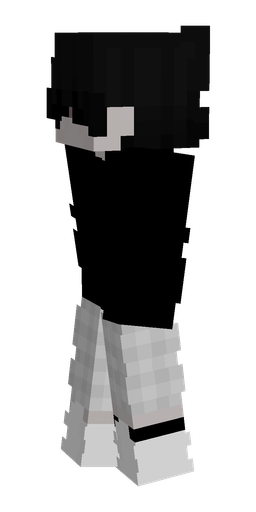 Black skin: body, left side render