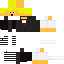 Black skin: raw texture render