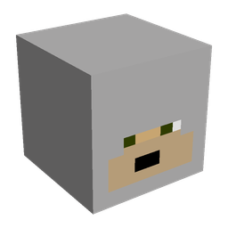 Black skin: head render