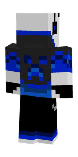 Black skin: body, back render