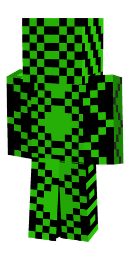 Black skin: body, back render