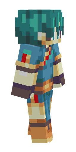 Blue skin: body, right side render