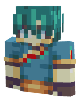 Blue skin: bust render