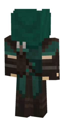 Brown skin: body, back render