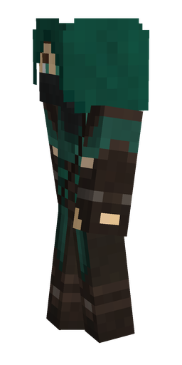 Brown skin: body, left side render