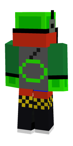 Black skin: body, back render