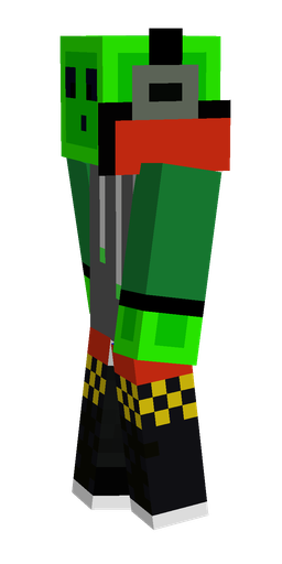 Black skin: body, left side render