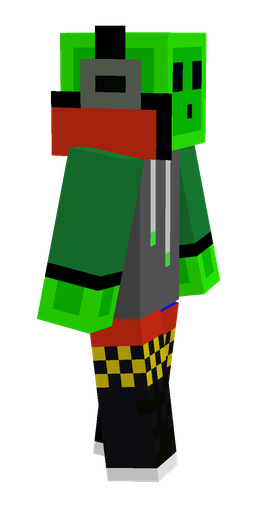Black skin: body, right side render