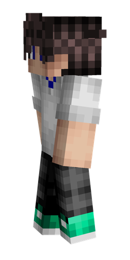 Black skin: body, left side render