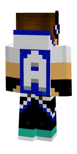 Black skin: body, back render