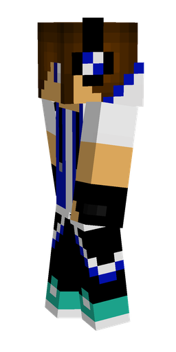 Black skin: body, left side render
