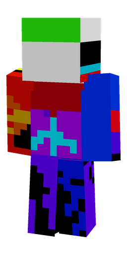 Black skin: body, back render