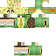 Classic skin: raw texture render