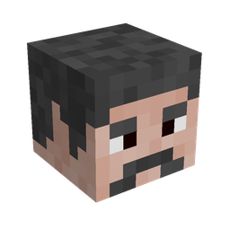 Black skin: head render