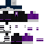 Black skin: raw texture render