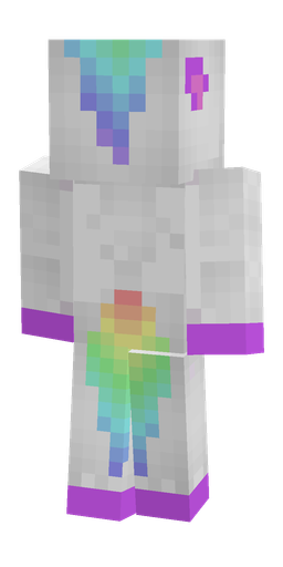 Blue skin: body, back render