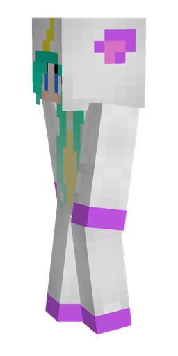 Blue skin: body, left side render