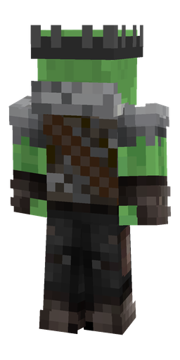 Black skin: body, back render