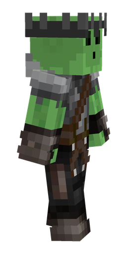 Black skin: body, right side render