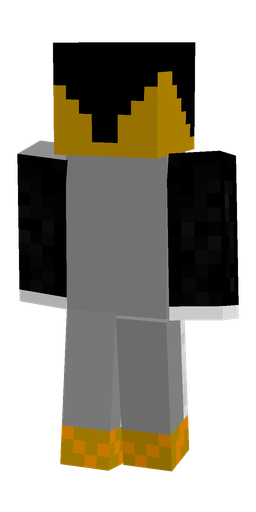 Black skin: body, back render