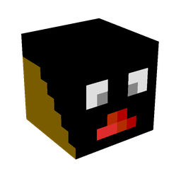 Black skin: head render